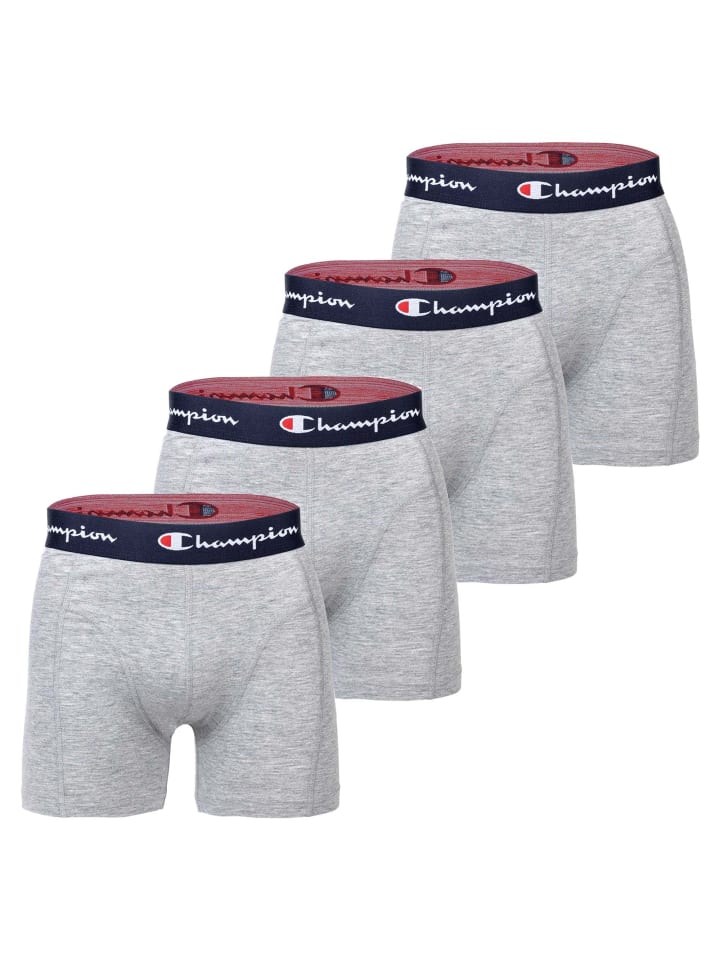 Boxershort 4er Pack in Hellgrau meliert