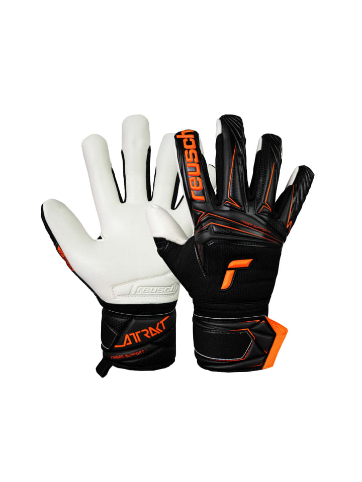 Torwarthandschuhe Attrakt Advance in 7783 black/shocking orange