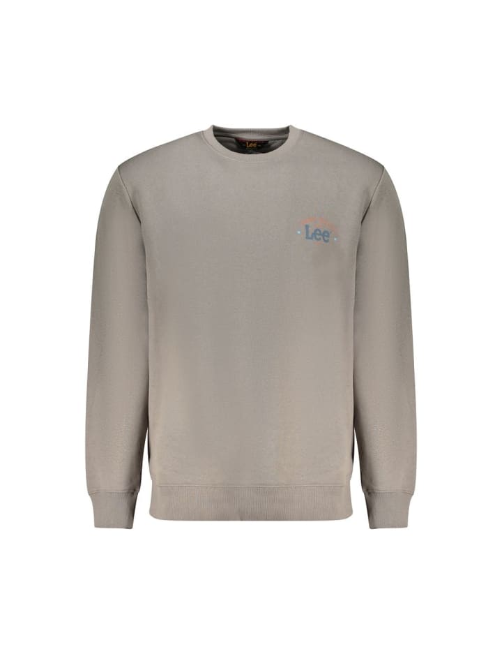Grau Baumwolle Herren Sweatshirt
