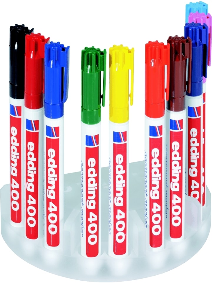 Permanentmarker edding 400 sortiert Packung mit 10 Farben