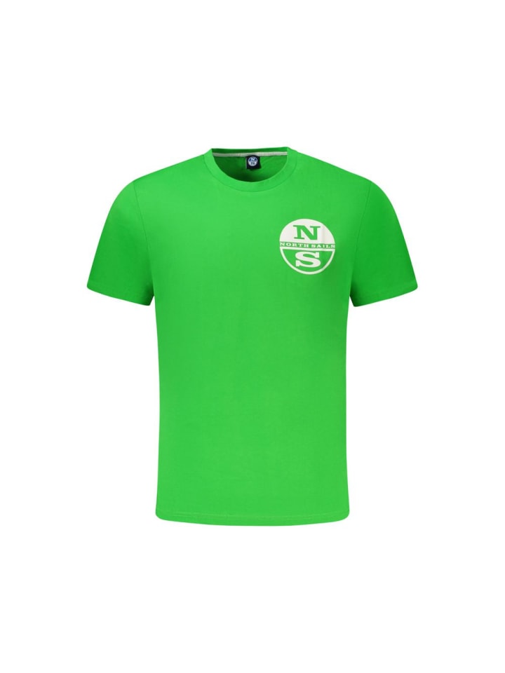 Grün Baumwolle Herren T-Shirt