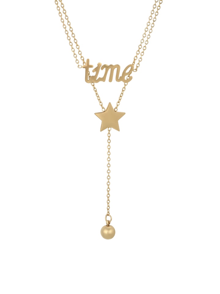 Women Charm Necklace in Gold