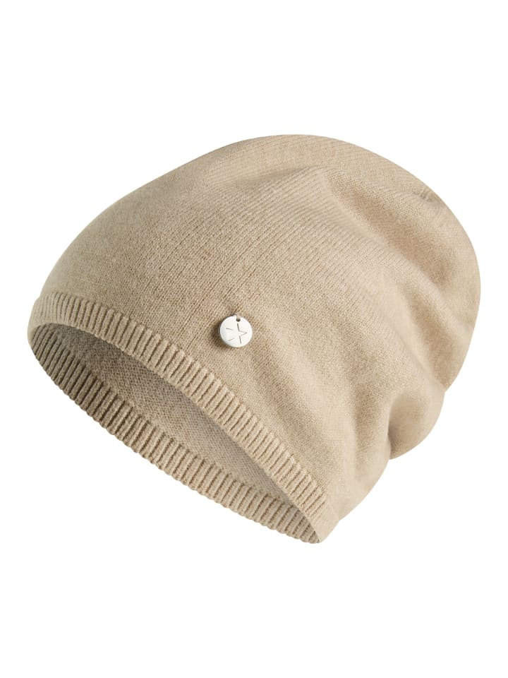 Beanie in hellgrau meliert