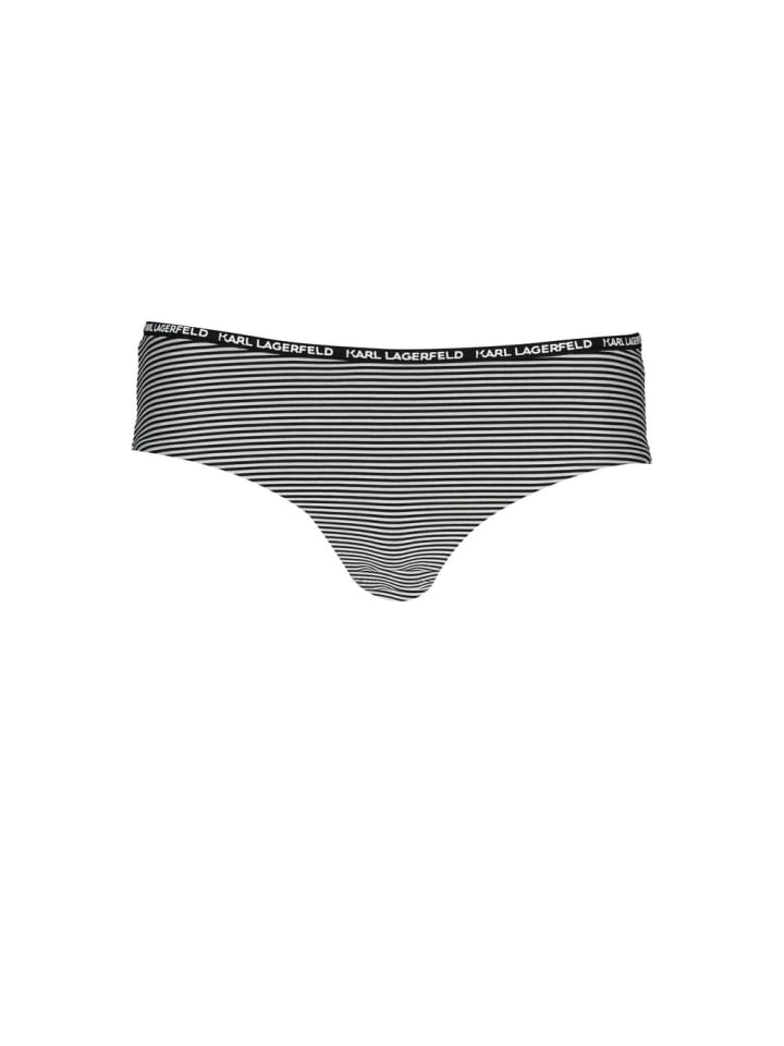 Schwarz Polyamid Damen Bade Slip