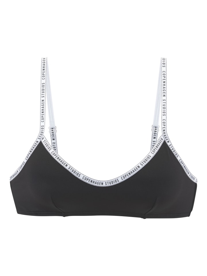 Bustier-Bikini-Top in schwarz