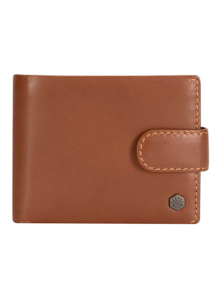 Norwegian Geldbörse RFID Schutz Leder 12 cm tan