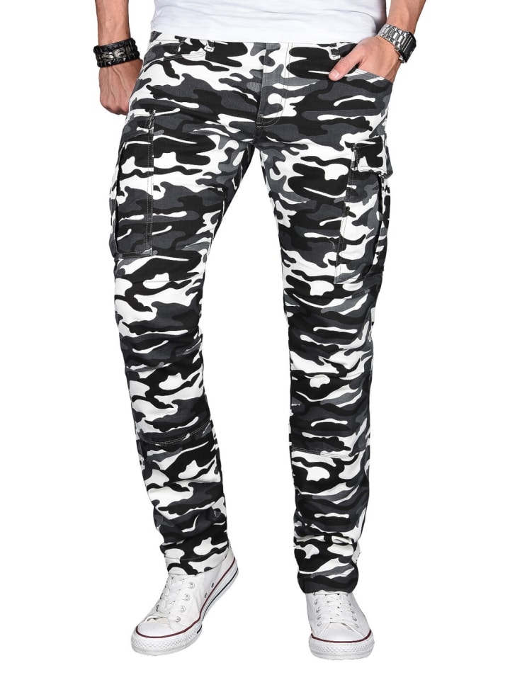 Hose Stretch Chino AS032 in Tarnfarben