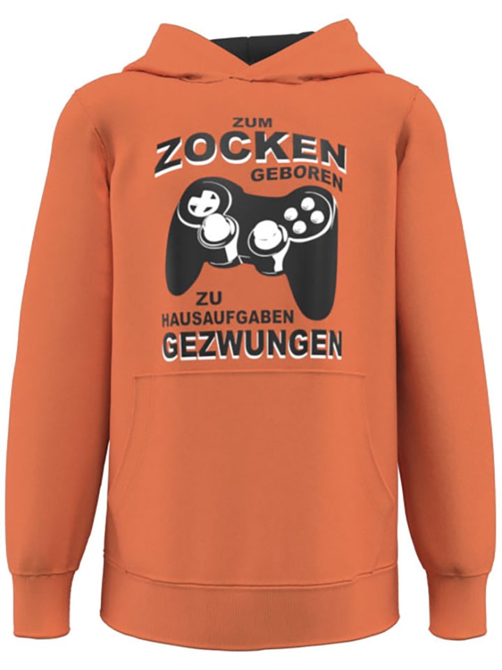 Kapuzensweatshirt in orange