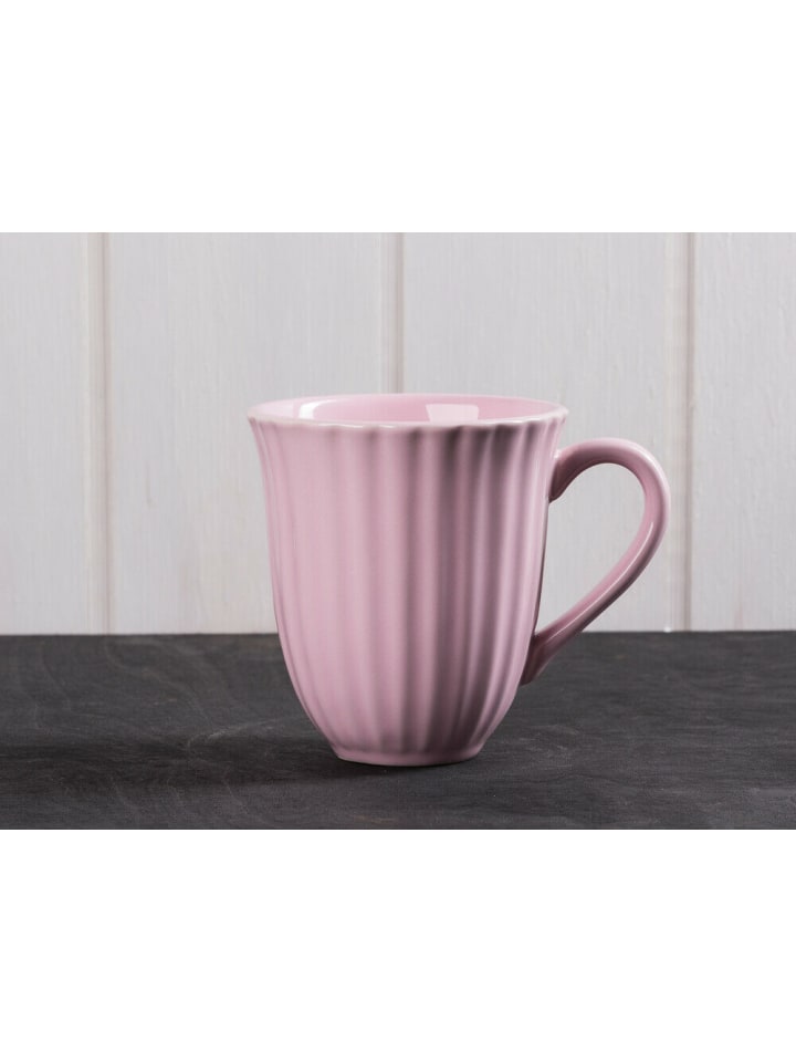 Becher mit Rillen Mynte ENGLISH ROSE Rosa