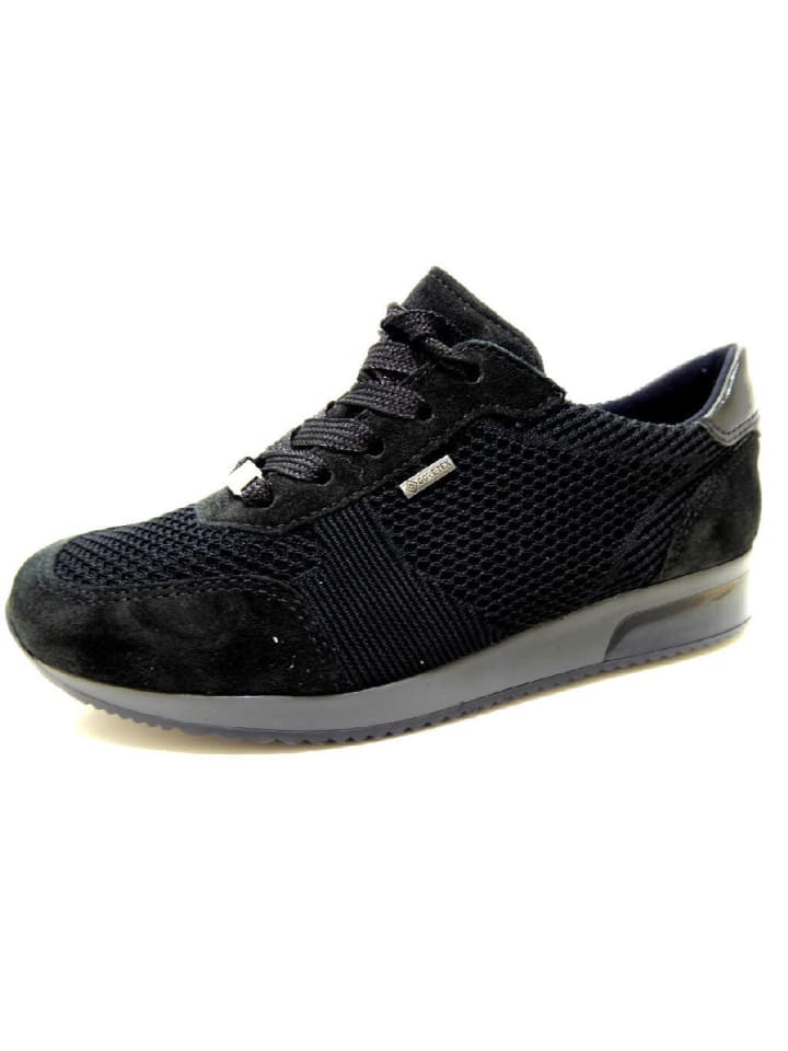 Komfort Schnürschuh in schwarz