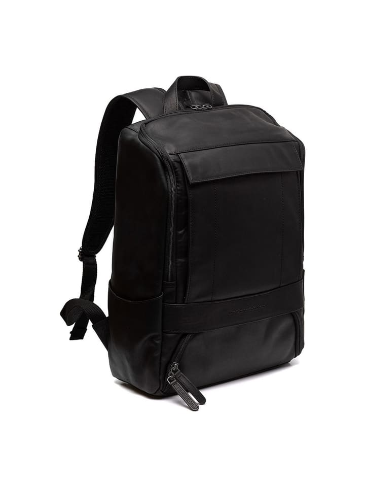 Rich Business-Rucksack Leder 45 cm Laptopfach black