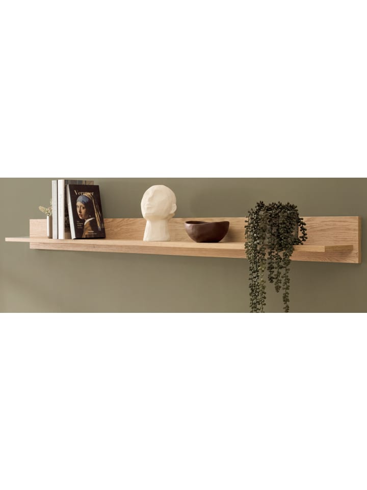 Wandboard in Eiche, Wandregal 195 cm