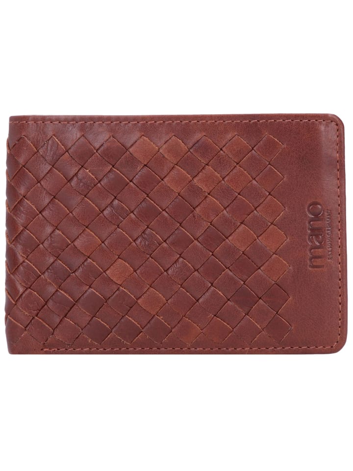 Don Luca Geldbörse Leder 12 cm cognac