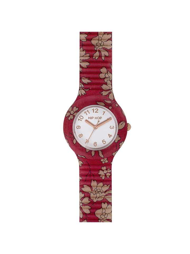 Analoguhr winter blossom weiss