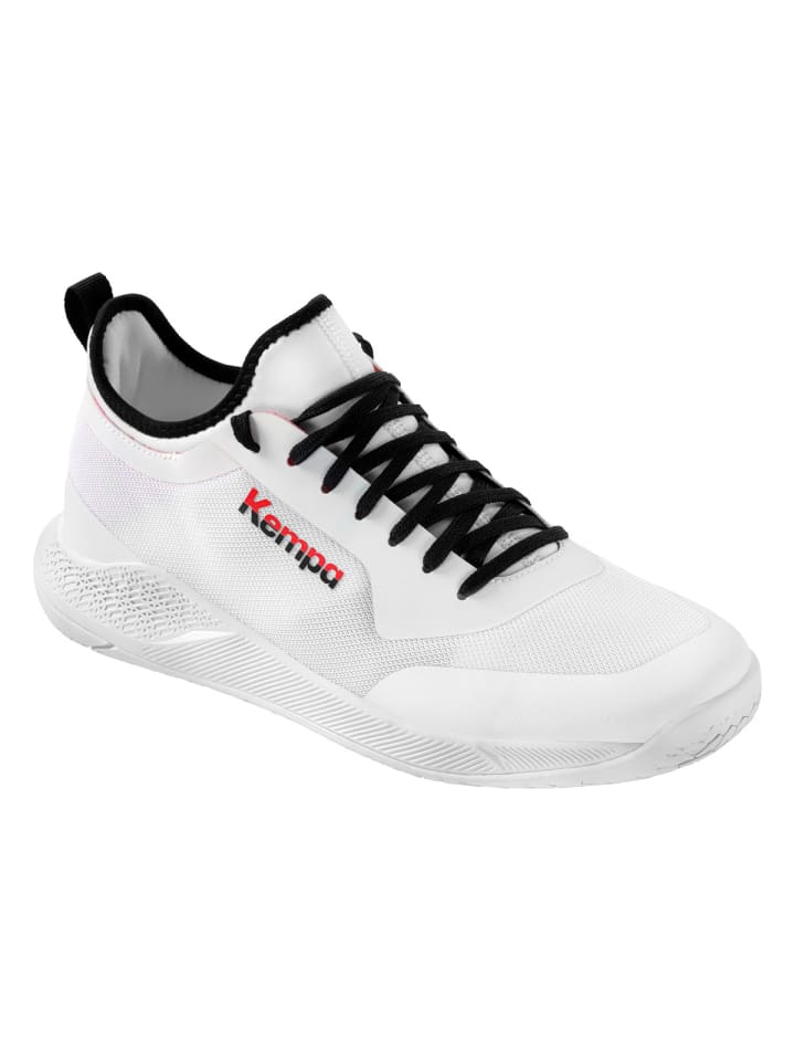 Hallen-Sport-Schuhe Kourtfly Jr in weiß/rot/schwarz