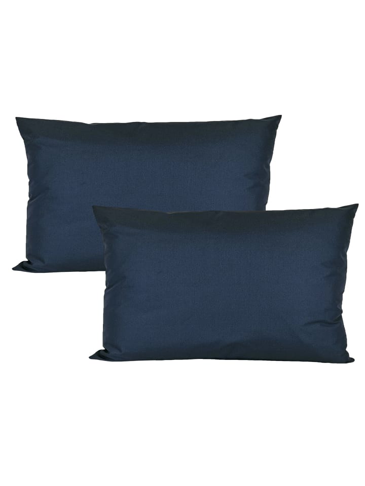 2er Set Outdoor Kissenhülle 30x50cm Uni in Limette