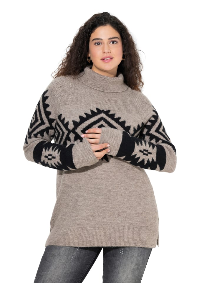 Pullover in kieselgrau