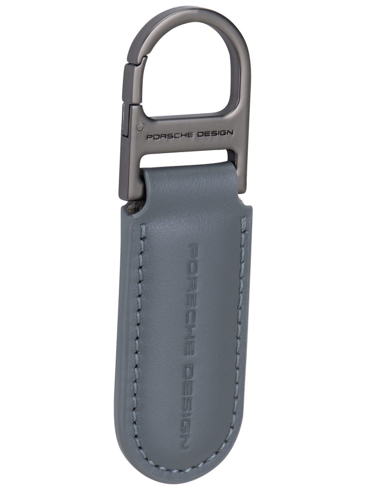 Schlüsseletui Keyring Oval in Anthracite