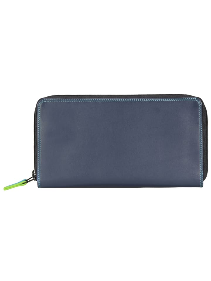 Geldbörse Leder 18 cm black/pace