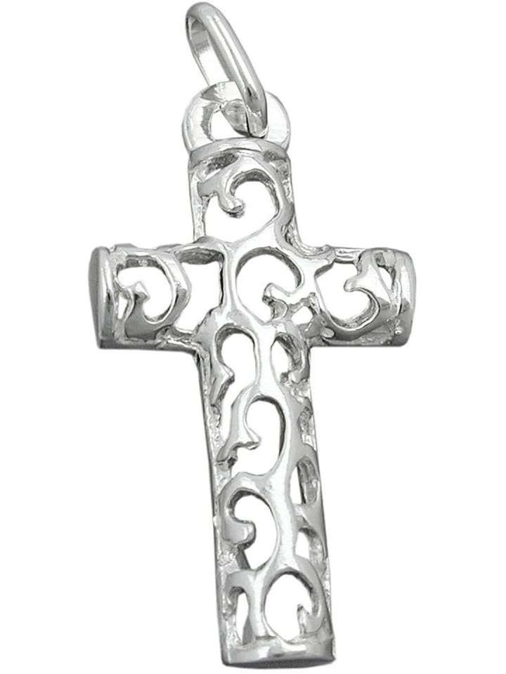 Anhänger 28x14mm Silber 925 in silber