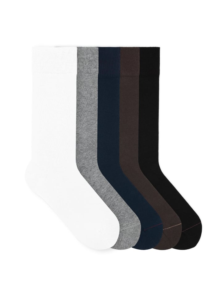 Socken Signature Classics Bundle in White/Grey/Navy/Brown/Black