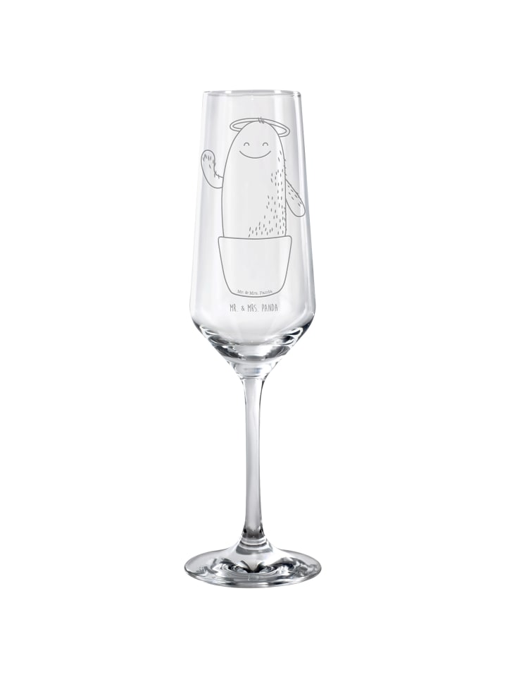 Champagnerkelch Kaktus Heilig ohne Spruch in Transparent