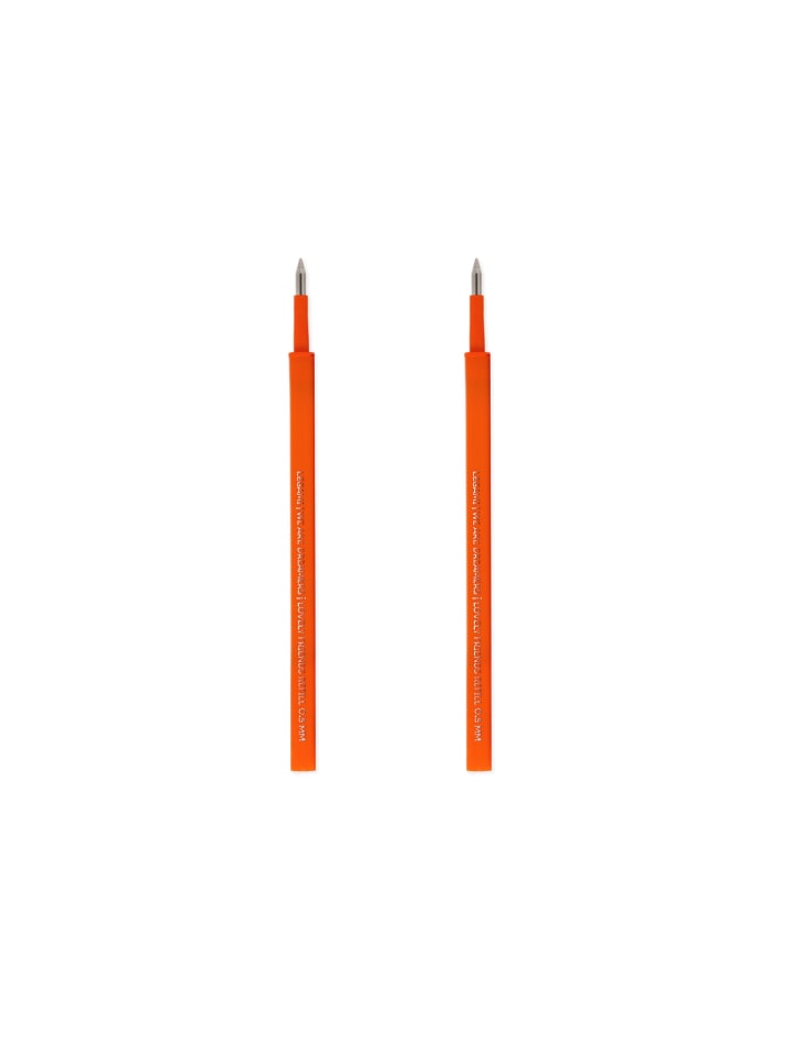 Legami Gelstift 2 Ersatzpatronen - LOVELY FRIENDS REFILL SET - ORANGE
