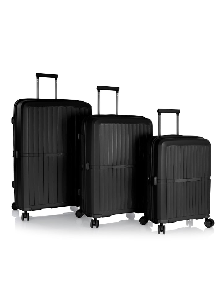 AirLite 4 Rollen Kofferset 3-teilig mit Dehnfalte black