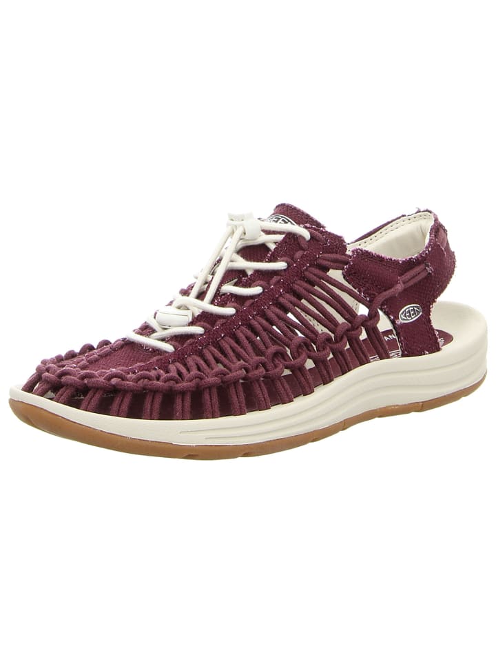 Sandalen Uneek Canvas in fig/birch