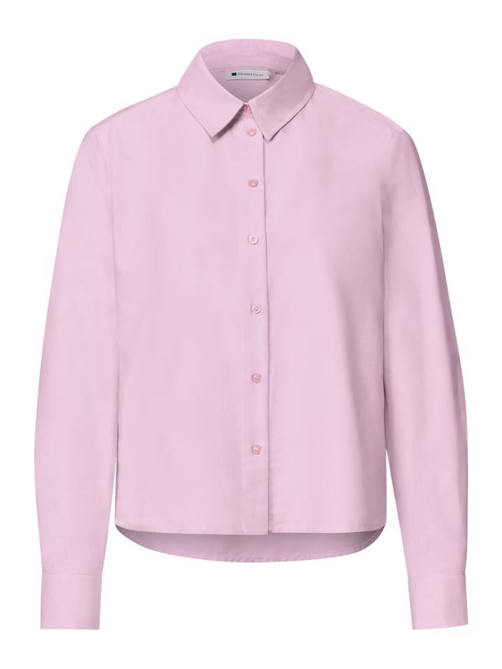 Oxford Hemdbluse mit Backprint in Vintage Blush