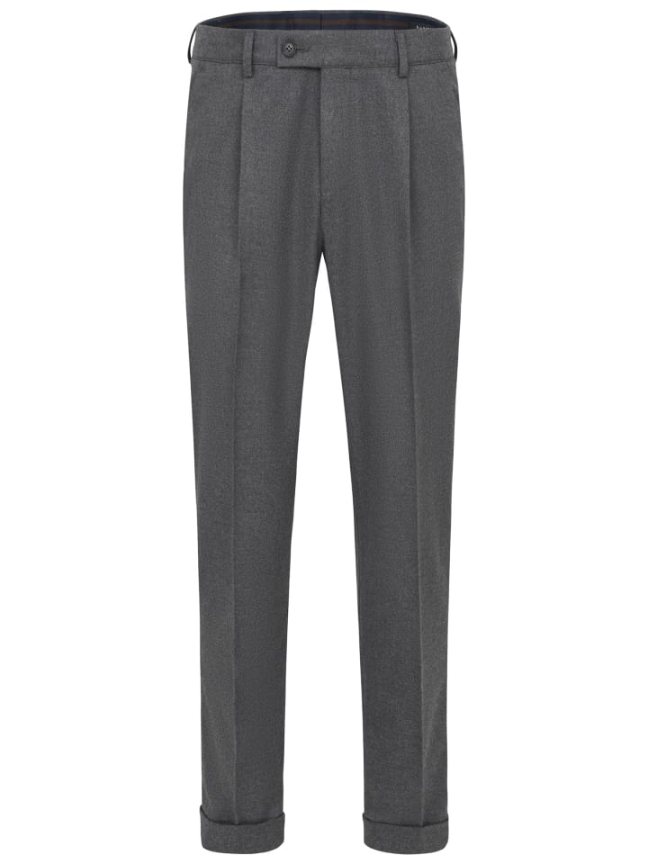 Bundfaltenhose in dunkelgrau
