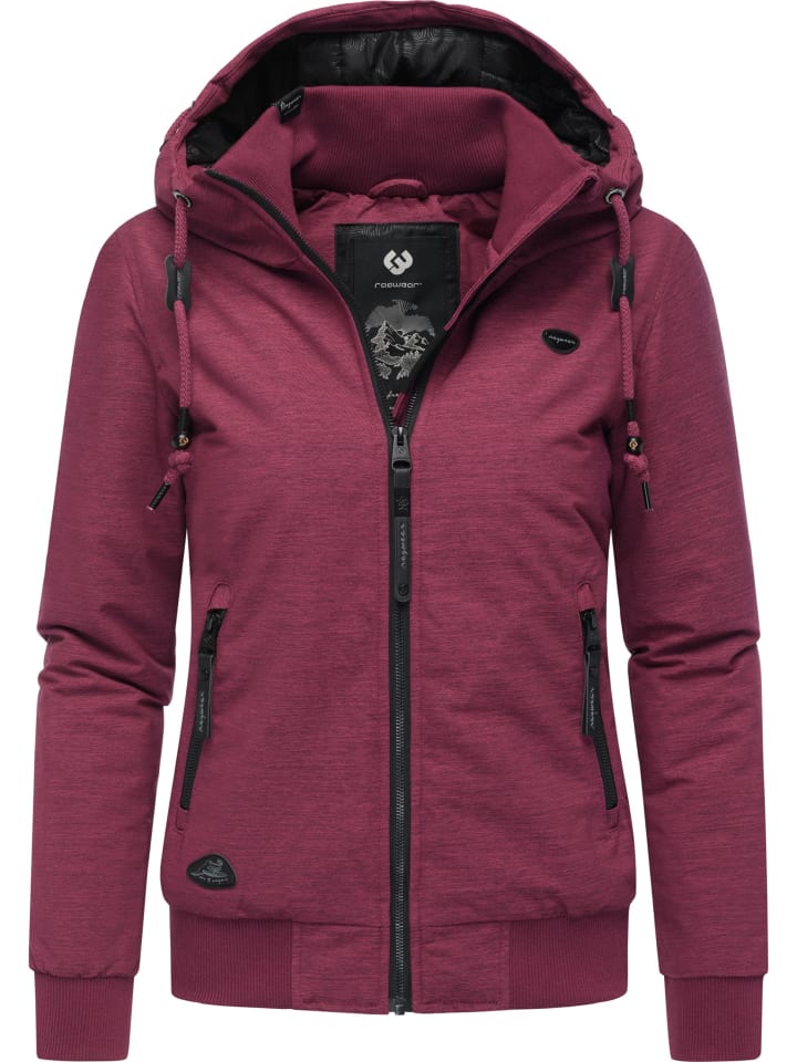 Winterjacke Nuggie Melange in Wine25