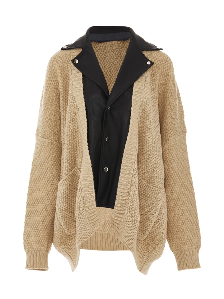 Women Strickjacke in Beige