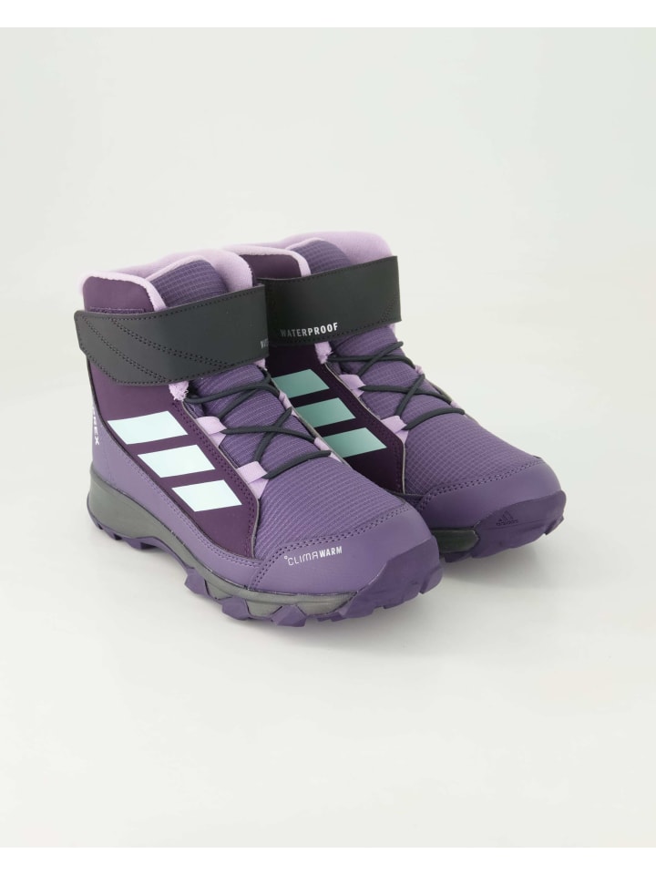 Klettstiefel in Lila
