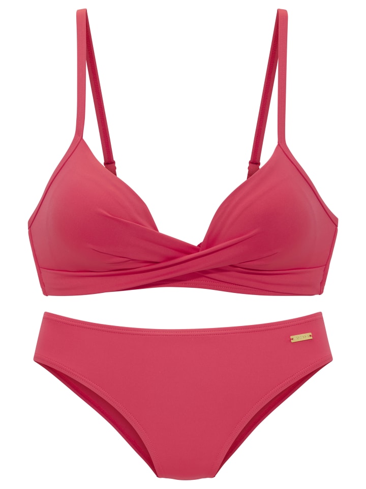 Bustier-Bikini in koralle