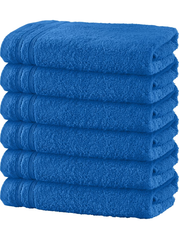 Handtuch 6er-Pack Heidelberg in royalblau