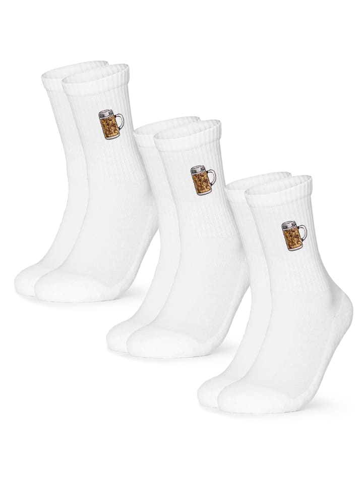 3er Pack Motiv Tennissocken Robin in Oktoberfest