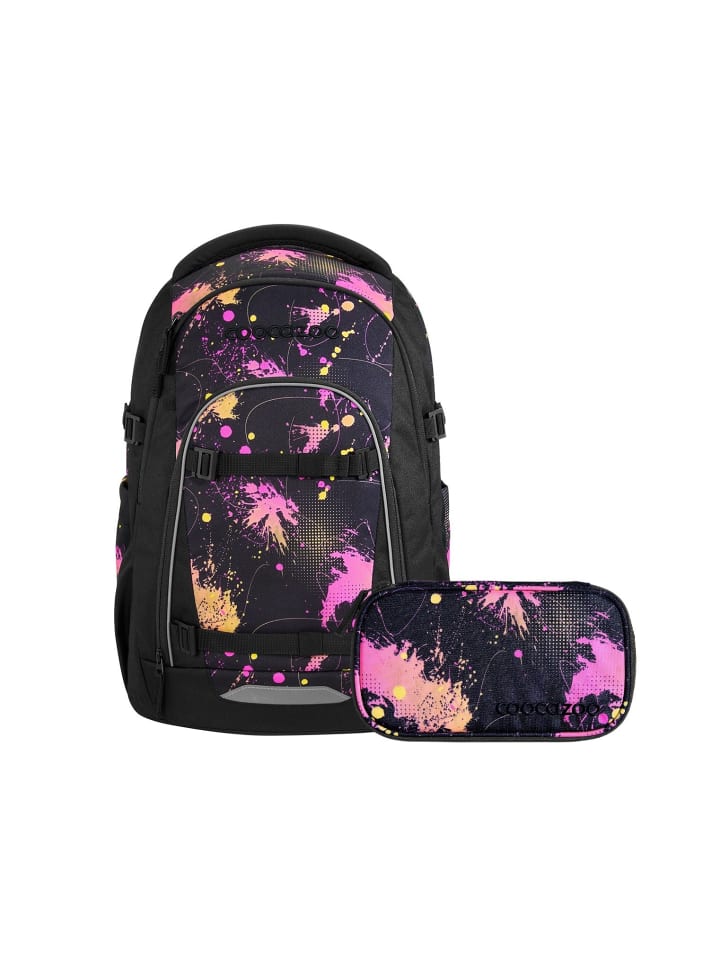 Schulrucksack-Set MATE "Colour Drift" 2-tlg. in Schwarz