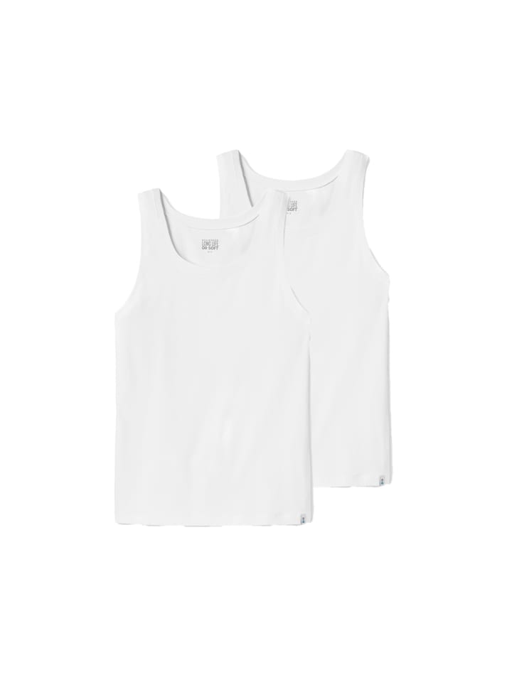 Unterhemd / Tanktop Long Lift Soft in Weiß
