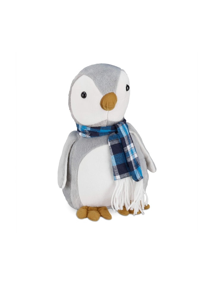 Türstopper Pinguin in Dunkelgrau