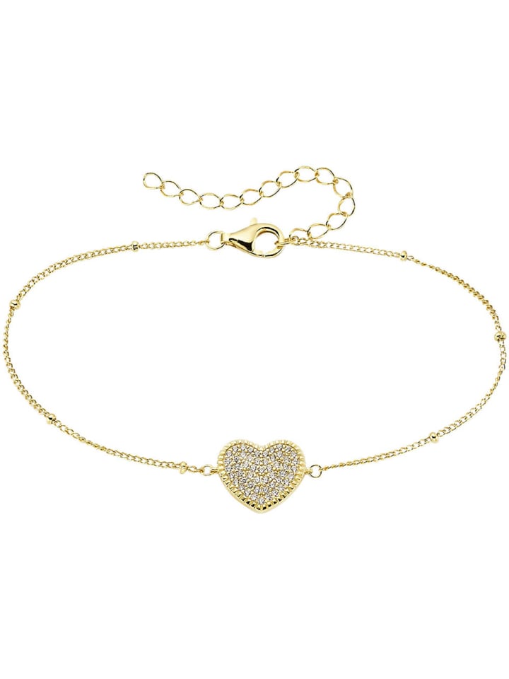 Armband in gelbgoldfarben-kristallweiß