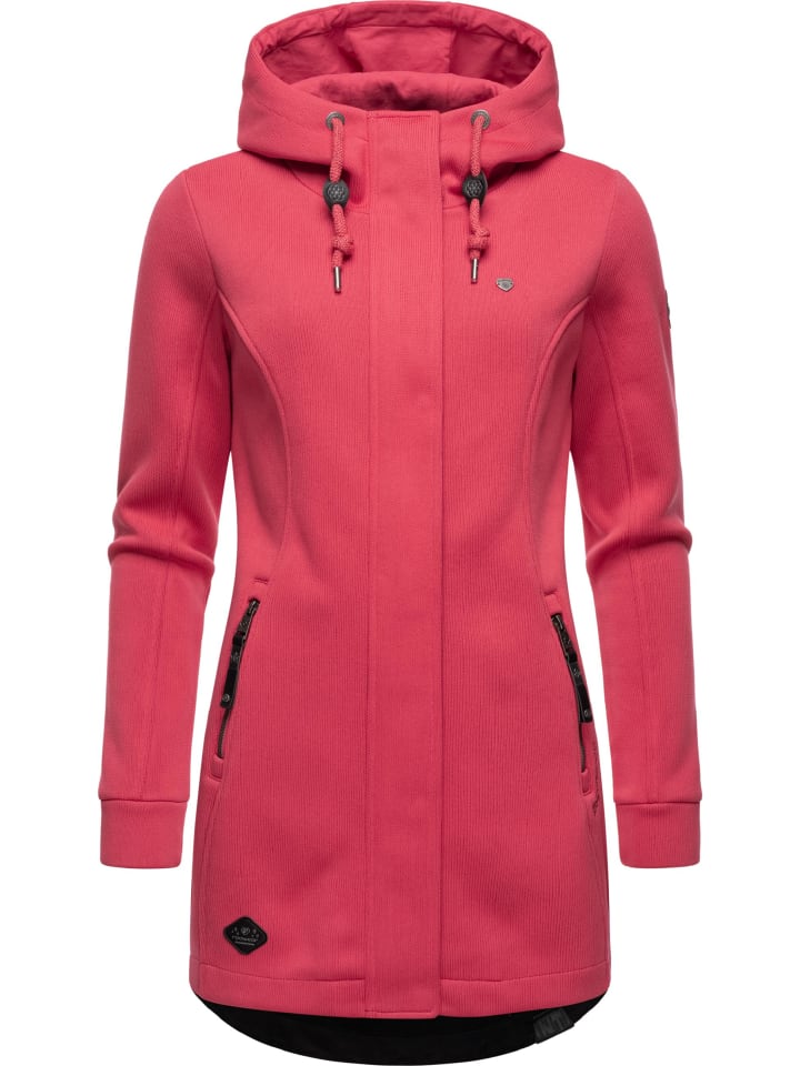 Sweatjacke Letti Bonded in Raspberry