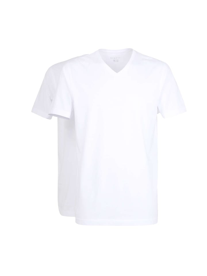 T-Shirt 2Er Pack Bari in weiß-hell-uni