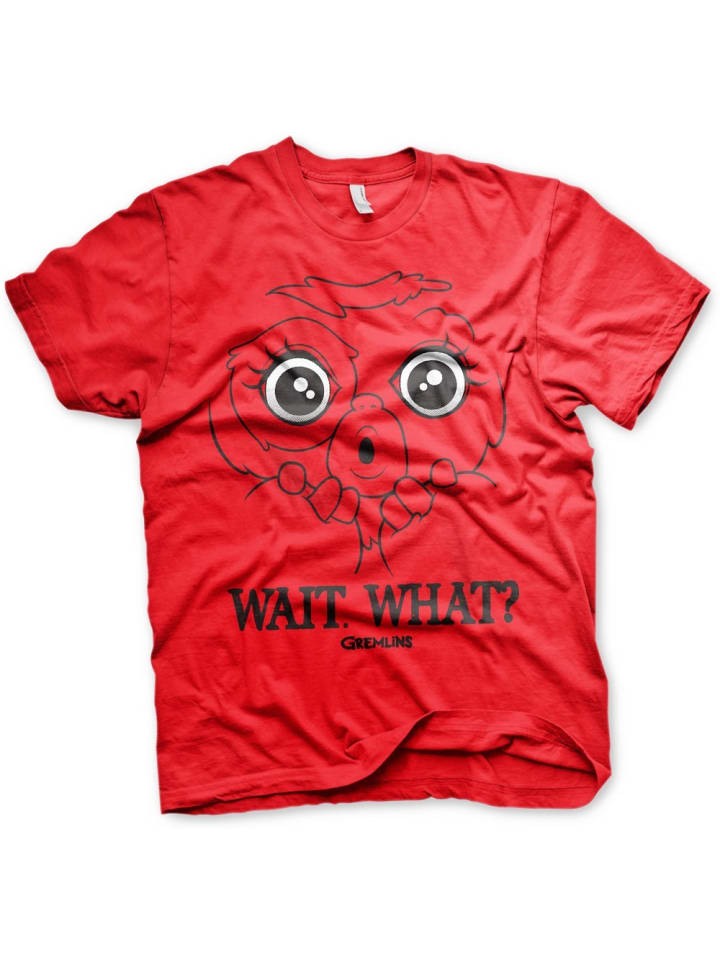T-Shirt "Wait. What? T-Shirt" in Rot