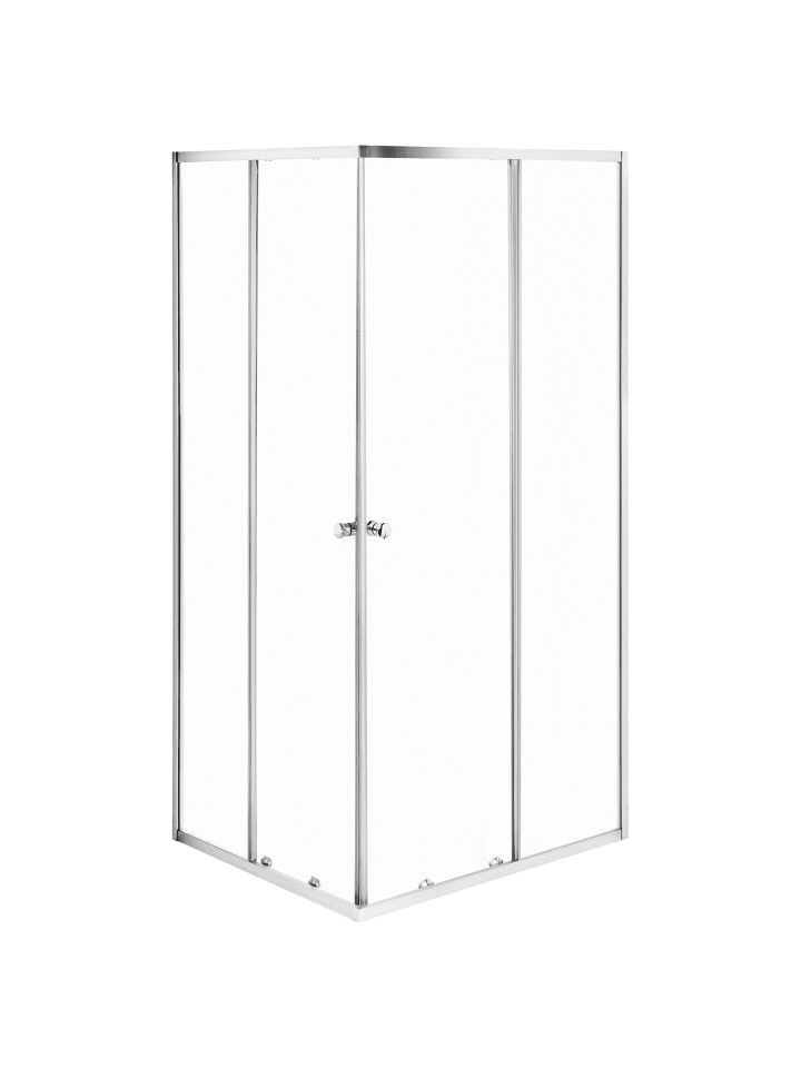 Duschkabine HUAPI in Silber - (W) 90 x (H) 190 x (L) 90 cm