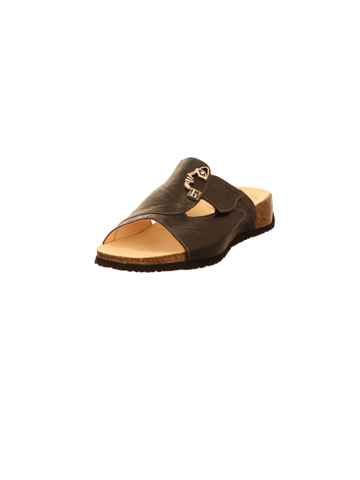 Komfort Pantolette in schwarz