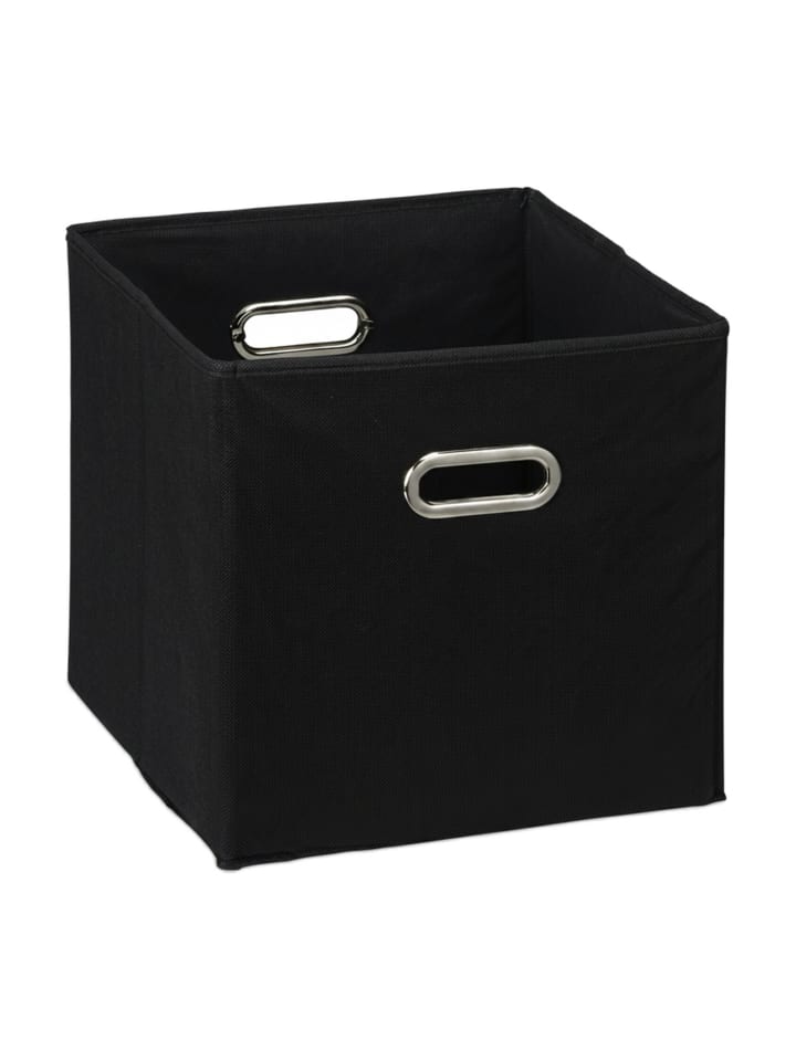 4x Regalkorb in Schwarz - 30 cm