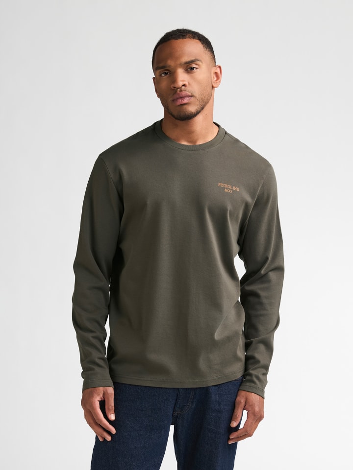 Langarmshirt aus Baumwolle miller in Schwarz