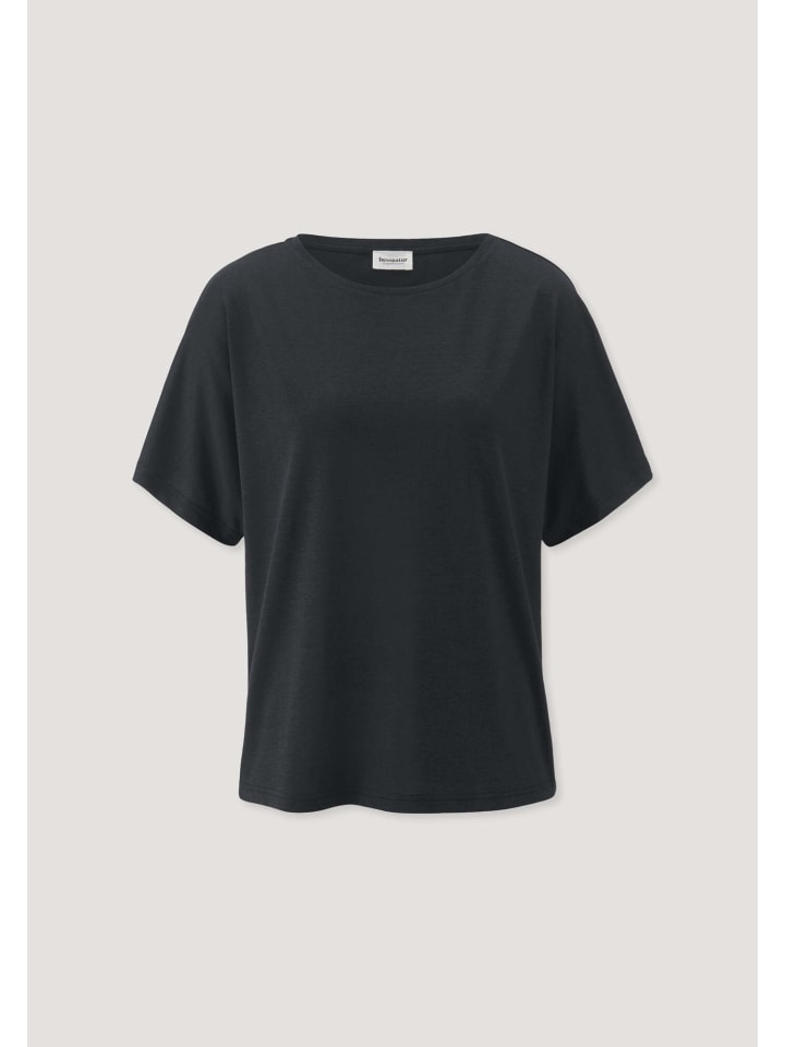 Hessnatur T-Shirt Oversize aus TENCEL™ Lyocell und Bio-Baumwolle in schwarz