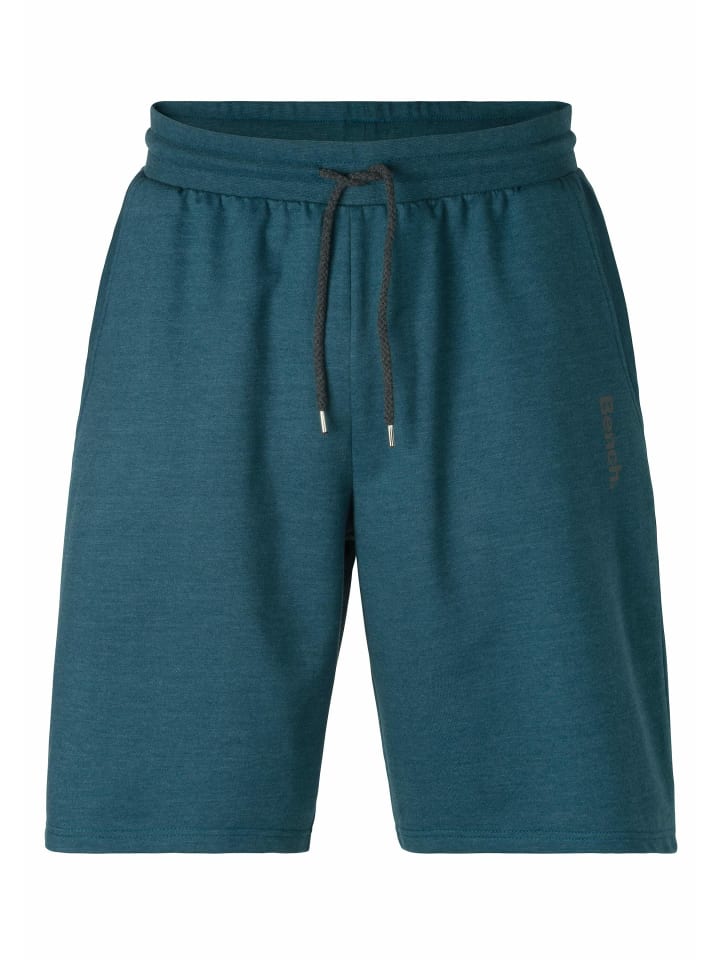 Sweatshorts in petrol-meliert